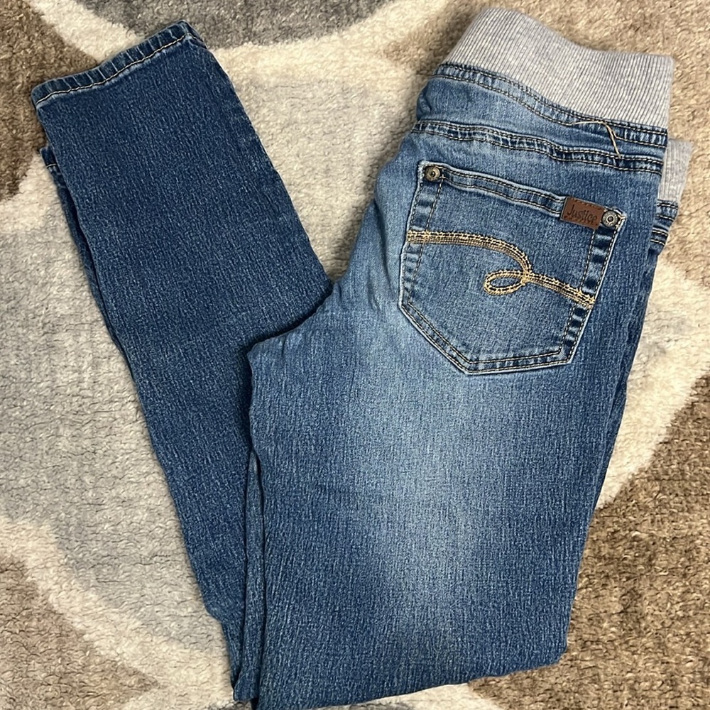 10/$20 *️⃣ 🐺Justice Blue Denim Simply Low Jeggings Jeans